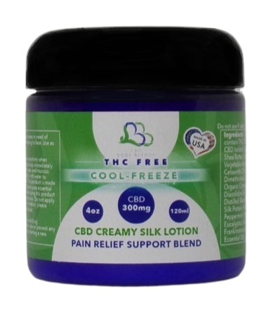 PAIN RELIEF: CBD Creamy Silk Lotion 4 oz – Cool Freeze BodiiPro