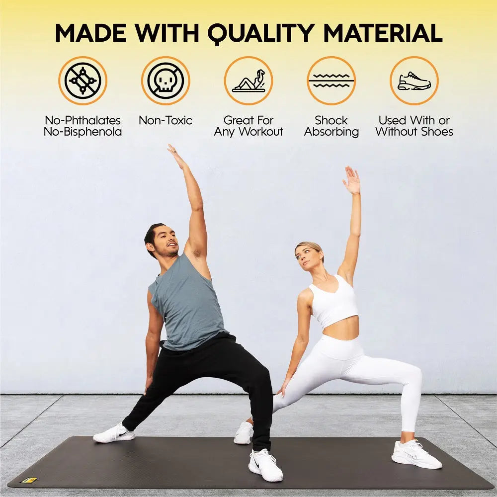 84 x 27 x 1/4 (7mm) XL Exercise Mat - BodiiPro